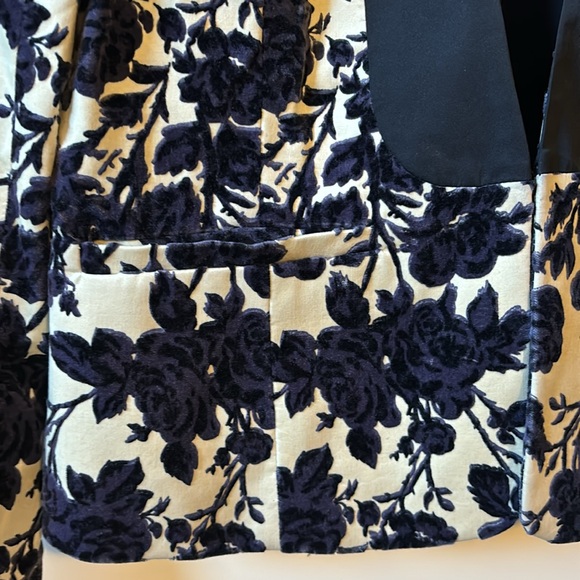 Tory Burch Dayton Velour Floral Blazer - Picture 4 of 11